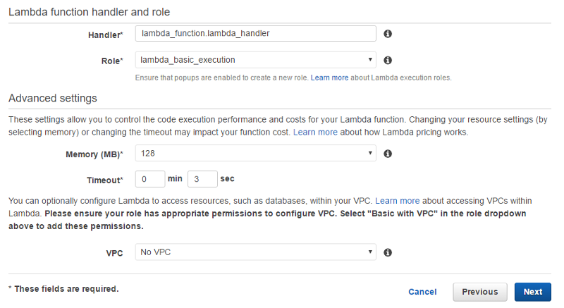 Lambda configure function part 2